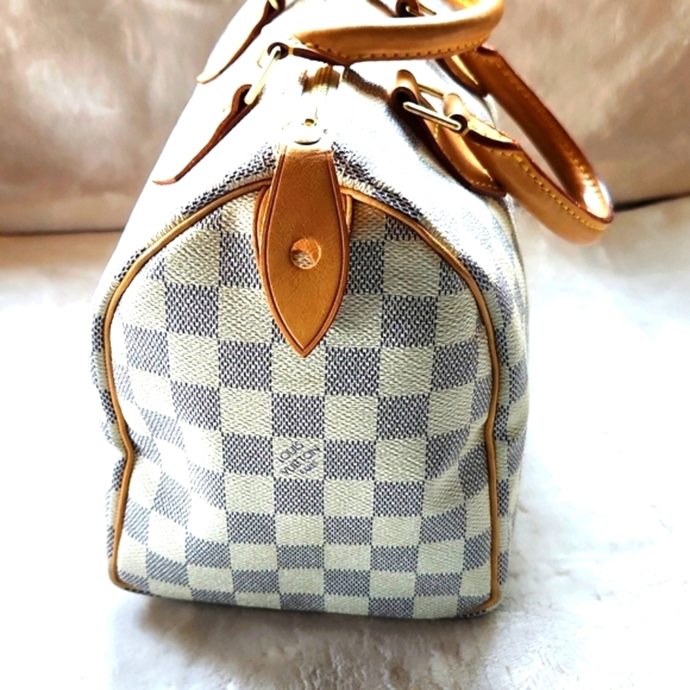 Louis Vuitton Speedy 25 Azur (RARE)‎ Damier Satchel - Picture 3 of 7